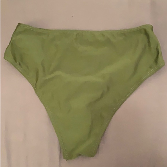Forest green high waisted swim bottoms - Picture 2 of 3